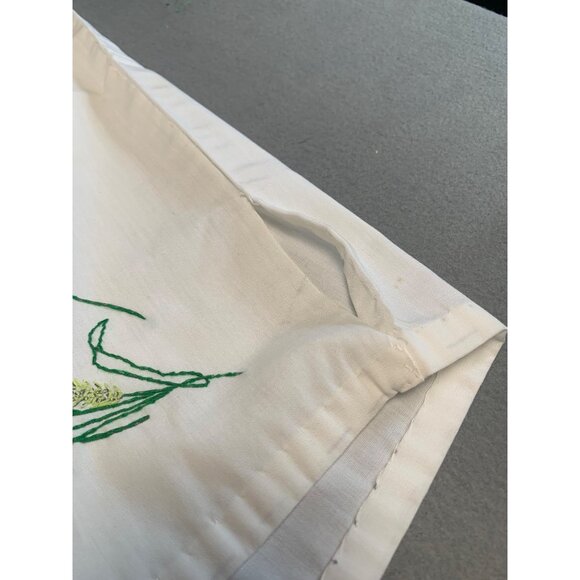 Vintage Hand-Embroidered Floral Pillow Cover - Picture 10 of 12